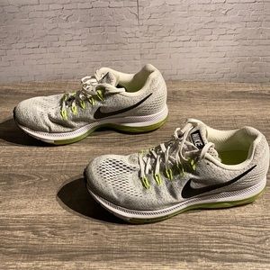 Nike Zoom All Out Shoes ( Silver & Yellow)